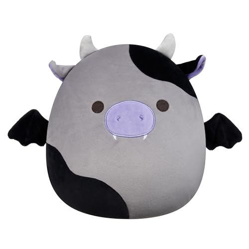 Squishmallows Original Bridgette Cowschläger aus grauem und schwarzem Kuh, 30,5 cm, offizielles Jazwares-Plüsch, Größe M Squishmallows Original Bridgette Cowschläger aus grauem und schwarzem Kuh, 30,5 cm, offizielles Jazwares-Plüsch, Größe M von Squishmallows