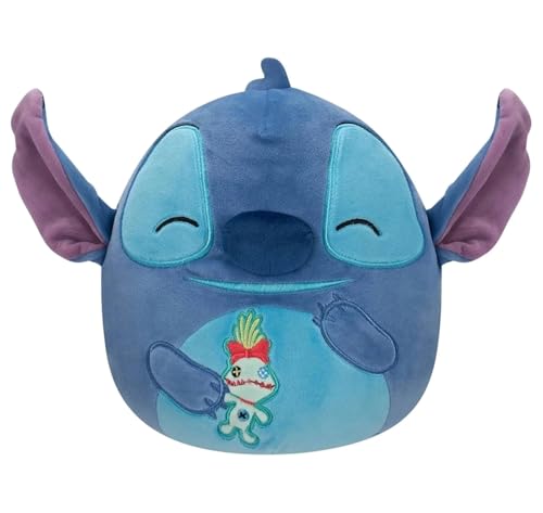 Squishmallows Original Disney 25,4 cm Tie-Dye Stitch trägt eine Beanie Plüsch – Little Ultrasoft Official Jazwares Plush von Squishmallows