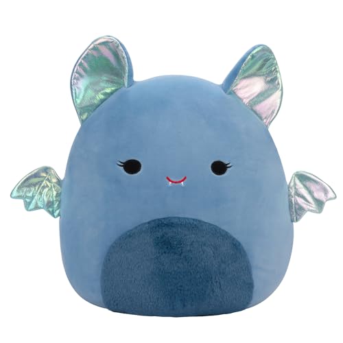 Squishmallows Original Este gedämpfte blaue Fledermaus – Offizieller Jazwares Plüsch, Größe L, 35,6 cm von Squishmallows