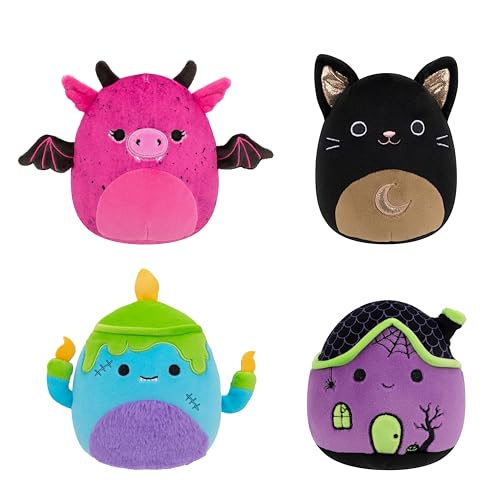 Squishmallows Original Halloween 4er Pack - Offizieller Jazwares Plüsch (Little) (Amazon Exclusive) von Squishmallows