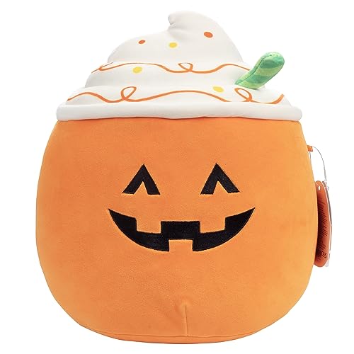 Squishmallows Original Jazwares Lester The Pumpkin Latte – Offizieller Jazwares Halloween Plüsch – Sammlerstück, weiches & quetschbares Kissen Stofftier Spielzeug – Fügen Sie Ihrem Squad hinzu von Squishmallows