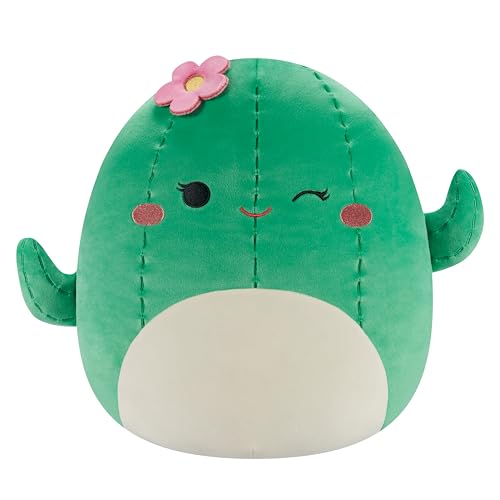 Squishmallows Original Maritza Grüner Kaktus mit rosa Blume, 30,5 cm, offizielles Jazwares-Plüschtier von Squishmallows