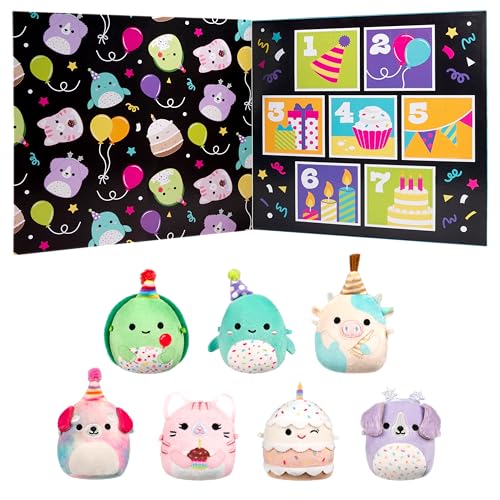 Squishmallows Original Micromallows Plüsch Geburtstag Countdown 7er Pack von Squishmallows