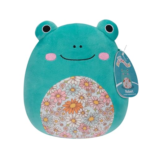 Squishmallows SQCR05383 - Robert der Frosch mit geblümtem Bauch 19 cm, offizielles Jazwares Plüsch, superweiches Kuscheltier von Squishmallows