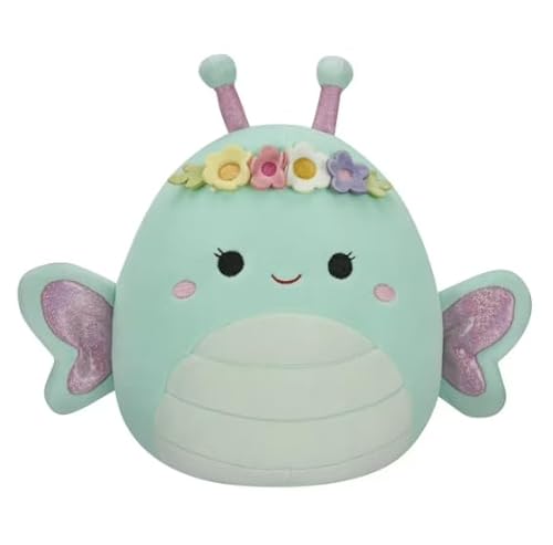 Squishmallows Oster-Schmetterling Plüschtier, Reina mit Blumenkrone, 12,7 cm Squishmallows Oster-Schmetterling Plüschtier, Reina mit Blumenkrone, 12,7 cm von Squishmallows