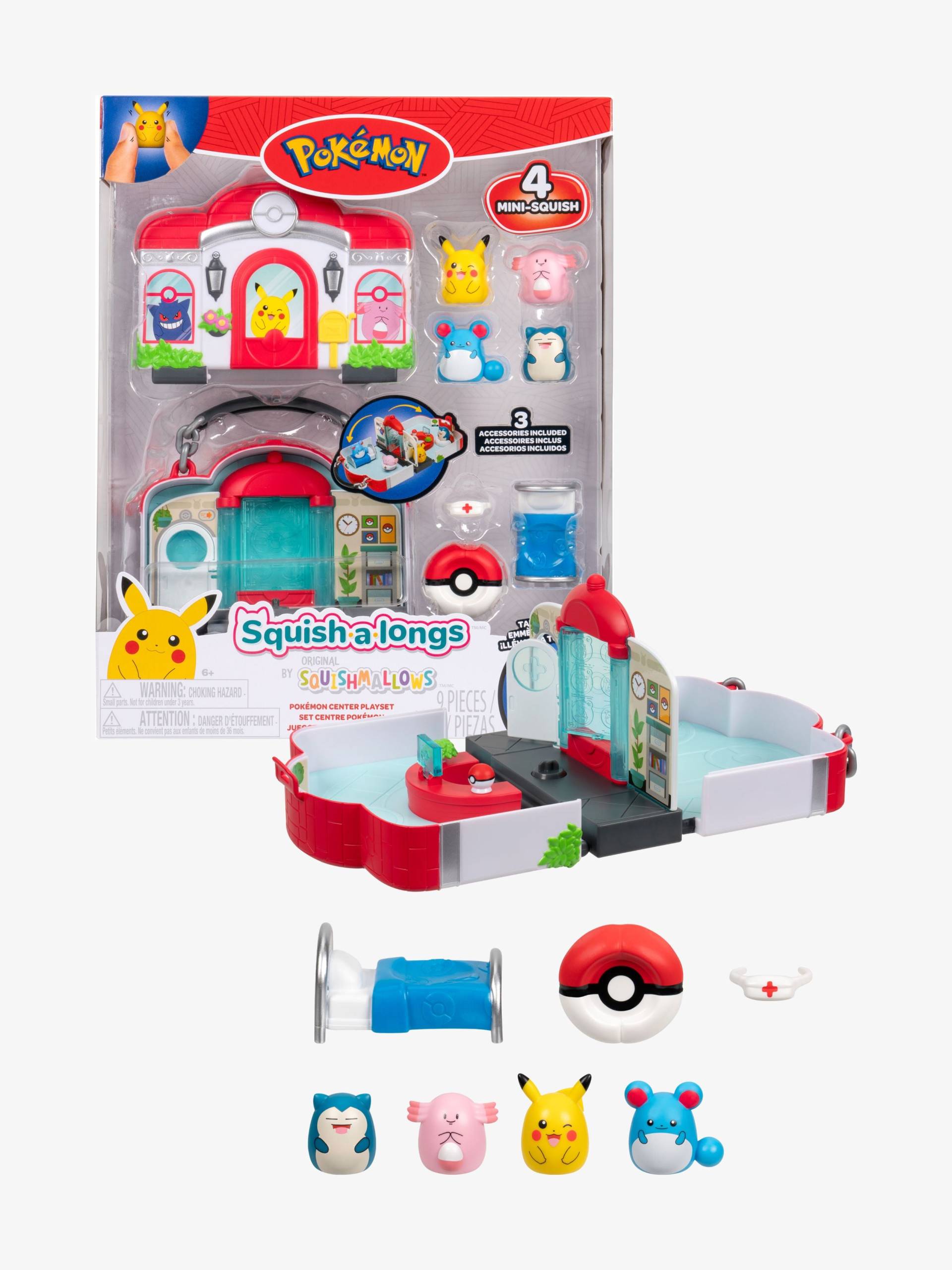 Squishmallows Pokémon Spielset mit Figuren von Squishmallows