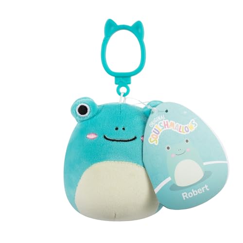 Squishmallows Robert the Aqua Frog Plush Clip-On, 8,9 cm, Wildlife Squad Collection Squishmallows Robert the Aqua Frog Plush Clip-On, 8,9 cm, Wildlife Squad Collection von Squishmallows