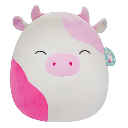 Squishmallows SQCR05470 - Caedyn die Kuh 40 cm, offizielles Jazwares Plüsch, superweiches Kuscheltier von Squishmallows