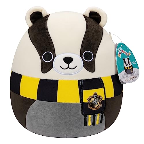 Squishmallows SQWB00066 - Harry Potter Hufflepuff 25 cm, offizielles Kelly Toys Plüsch, superweiches Kuscheltier von Squishmallows