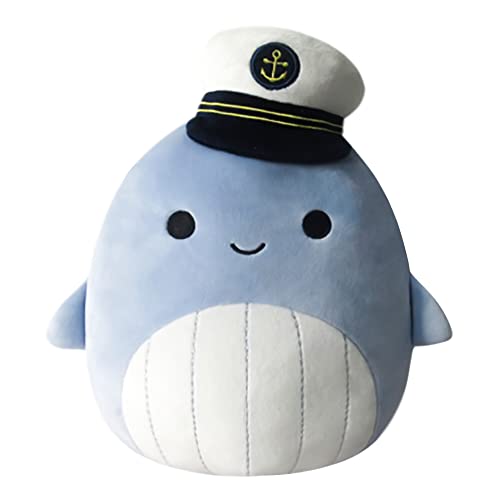 Squishmallows Samir Blauwal mit Seemannsmütze – Little Ultrasoft Official Kelly Toy Plush von Squishmallows