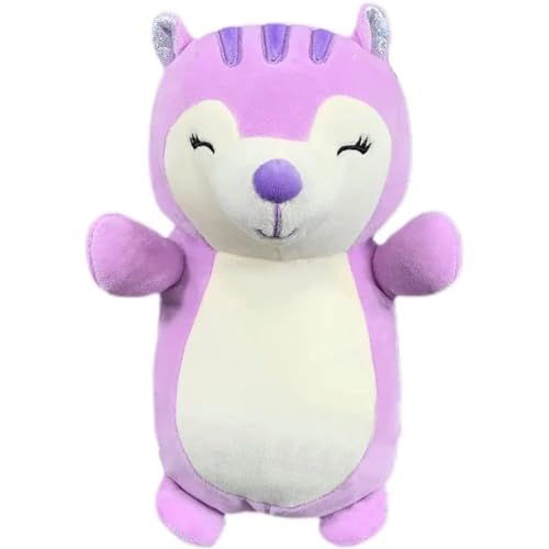 Squishmallows Squishmallow Offizielles Kellytoy Hug Mees weiches Kissen zum Sammeln von Haustieren (Sydnee Purple Squirrel, 25,4 cm) von Squishmallows