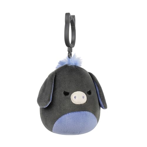 Squishmallows Wildlife Squad Donkey Clip-On, 8,9 cm, Anthrazit und Immergrün, Plüsch, Sammlerstück Squishmallows Wildlife Squad Donkey Clip-On, 8,9 cm, Anthrazit und Immergrün, Plüsch, Sammlerstück von Squishmallows