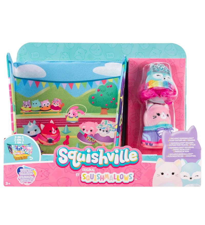 Squishville Dollhouse - 2-I-1 - Schultage - Squishville - One Size - Puppenhauser Squishville Dollhouse - 2-I-1 - Schultage - Squishville - One Size - Puppenhauser von Squishville