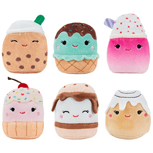 Squishville SQM0216 Squishmallows Sweet Tooth Squad, 5,1 cm, 6er-Pack, Mehrfarbig von Squishville