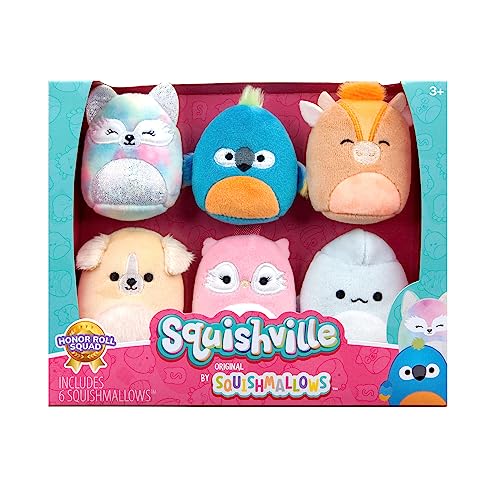 Squishville SQM0472-6er Pack Vorbild Squad, superweiche Mini-Squishmallows, 5cm Plüschfiguren Squishville SQM0472-6er Pack Vorbild Squad, superweiche Mini-Squishmallows, 5cm Plüschfiguren von Squishville