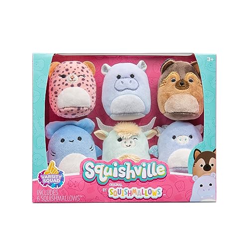 Squishville SQM0473-6er Pack Hochschul Squad, superweiche Mini-Squishmallows, 5cm Plüschfiguren Squishville SQM0473-6er Pack Hochschul Squad, superweiche Mini-Squishmallows, 5cm Plüschfiguren von Squishville