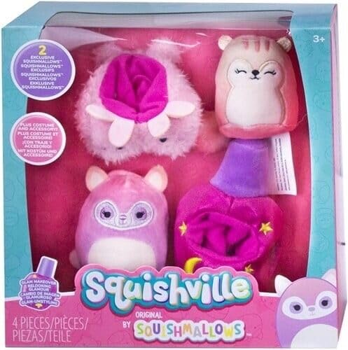 Squishville SQM0513 - Zubehörset – Glam Makeover, superweiche Mini-Squishmallows, 5 cm große Plüschfiguren mit Zubehör Squishville SQM0513 - Zubehörset – Glam Makeover, superweiche Mini-Squishmallows, 5 cm große Plüschfiguren mit Zubehör von Squishville