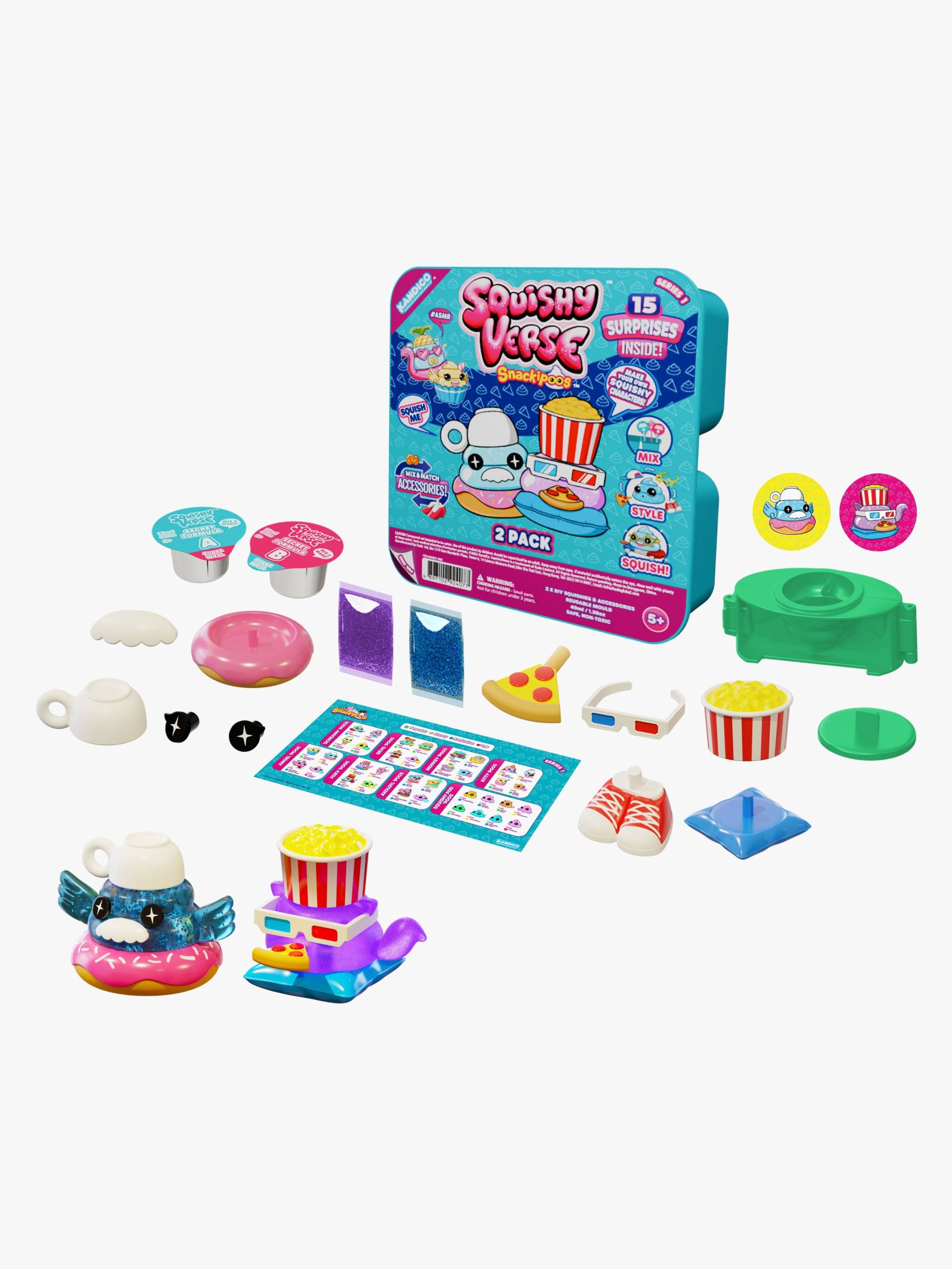 SquishyVerse Snackipoos Spielset 2er-Pack SquishyVerse Snackipoos Spielset 2er-Pack von SquishyVerse