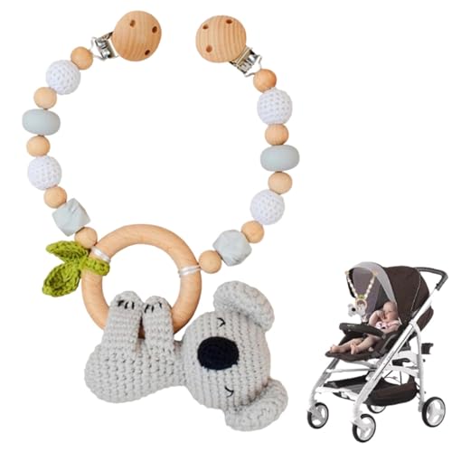 Kinderwagenkette Holz, Kinderwagenkette Gehäkelt, Tierform Kinderwagenspielzeug Mit Glocke, Kinderwagen Kette Für Babys, Geeignet Für Eine Breite Palette Von Szenarien von Srcasy