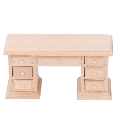 1: 12 Bürostisch Miniaturmodell Doll House Möbelzubehört von Srliya