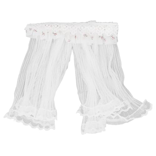 1:12 Puppenhaus-Vorhang-Dekor, Elegante Spitze, Dekoratives Möbelzubehör für Innenszenen, Geeignet für Puppenhaus-Dekor, Spitzenmaterial, 15,5 X 13 cm 1:12 Puppenhaus-Vorhang-Dekor, Elegante Spitze, Dekoratives Möbelzubehör für Innenszenen, Geeignet für Puppenhaus-Dekor, Spitzenmaterial, 15,5 X 13 cm von Srliya