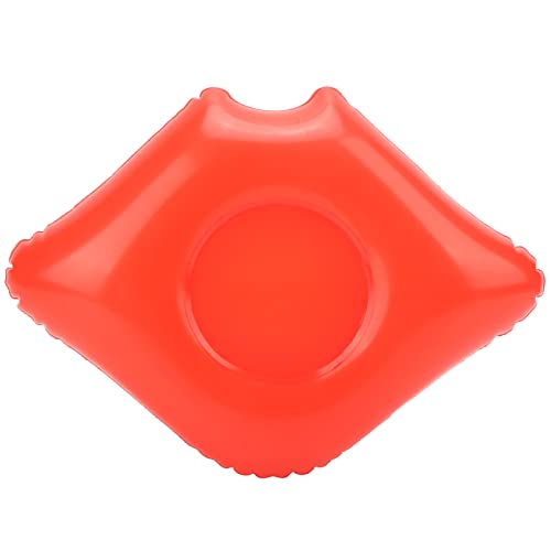 10 Stück Rote Lippen Form Aufblasbarer Getränkehalter Schwimmbad Float Wasser Party Zubehör von Srliya