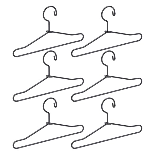 10pcs Schwarze Mini -Metall -Puppenkleiderbügel, Süße Cartoon Closet Decor Accessoires, Edelstahl, Geeignet für Puppenfans, Organisieren Sie die Puppengarderobe Leichter und 10pcs Schwarze Mini -Metall -Puppenkleiderbügel, Süße Cartoon Closet Decor Accessoires, Edelstahl, Geeignet für Puppenfans, Organisieren Sie die Puppengarderobe Leichter und von Srliya