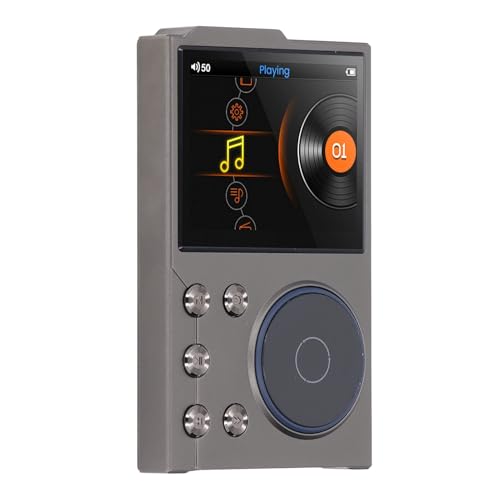 2,4 Zoll HD Display Bildschirm Zinklegierung HiFi 5.3 Sound Music Player mit Dual -Konnektivität für CAR -Aux -Heimlautsprecher, USB AMP Source von Srliya