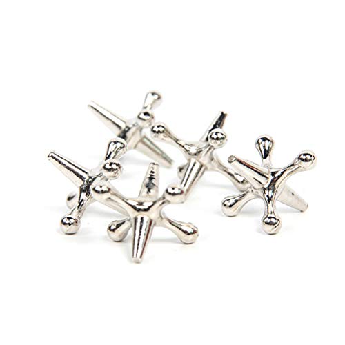 2 Sets Vintage-Metall-Jack-Ballspiele, Traditionelles Retro-Metall-Ballspielset, Klassisches Jack-Spiel mit 2 Hüpfbällen, Ideal für Partygeschenke, Spiele für Kinder und 2 Sets Vintage-Metall-Jack-Ballspiele, Traditionelles Retro-Metall-Ballspielset, Klassisches Jack-Spiel mit 2 Hüpfbällen, Ideal für Partygeschenke, Spiele für Kinder und von Srliya