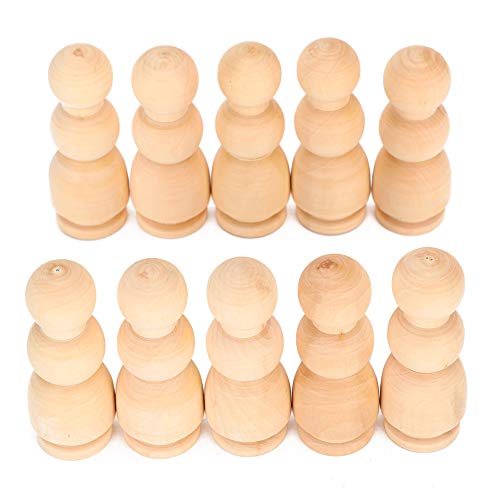 20pcs Hölzerne Unbemalte DIY -Peg -Puppe, Home Ornament Dekoration Spielzeug Zum Handwerk, Marionettenherstellung, mit Kunsthandwerk Dekorationsmaterialien 20pcs Hölzerne Unbemalte DIY -Peg -Puppe, Home Ornament Dekoration Spielzeug Zum Handwerk, Marionettenherstellung, mit Kunsthandwerk Dekorationsmaterialien von Srliya