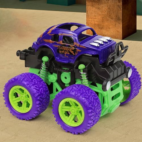 4 Stücke Inertial Zurückziehen Auto Spielzeug Allradantrieb Drehbare Pädagogische Komfortable Grip Stoßdämpfung Auto Spielzeug (4 Stück Spielzeugauto) von Srliya