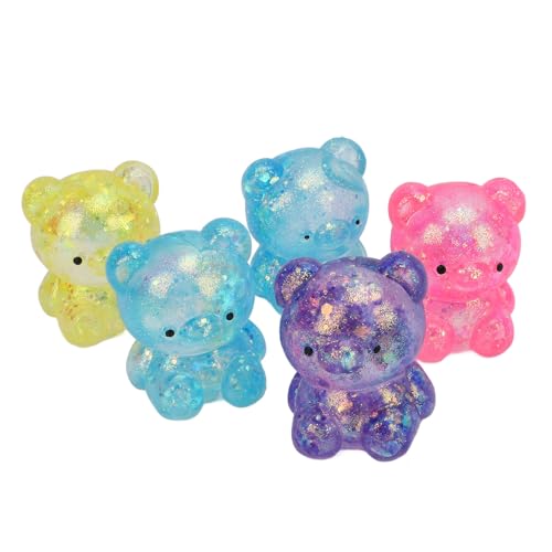 5pcs Bären Stress Ball Squeeze Ball Gemischte Farbe Weiche Flexible TPR -Stressabbau Langsam Steigender Dehnbarer Teigkugeln für Kinder Erwachsene 5pcs Bären Stress Ball Squeeze Ball Gemischte Farbe Weiche Flexible TPR -Stressabbau Langsam Steigender Dehnbarer Teigkugeln für Kinder Erwachsene von Srliya