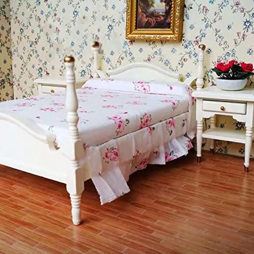 6-teiliges Mini-Puppenzimmer-Möbelset, Mini-Schlafzimmertisch, Stuhl und Bett, 6er-Set, 1:12 Puppenzimmer-Set, Sechs Puppenzimmer-Möbelsets, Puppenzimmer-Heimdekoration von Srliya