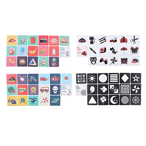 64 Stück Lernkarten Zur Visuellen Stimulation für Babys, Lernkarten für die Frühe Bildung mit 128 Bildern, Geeignet für 0–36 Monate, Schwarzweiß, Papier, 14 X 14 cm, 4 Boxen 64 Stück Lernkarten Zur Visuellen Stimulation für Babys, Lernkarten für die Frühe Bildung mit 128 Bildern, Geeignet für 0–36 Monate, Schwarzweiß, Papier, 14 X 14 cm, 4 Boxen von Srliya