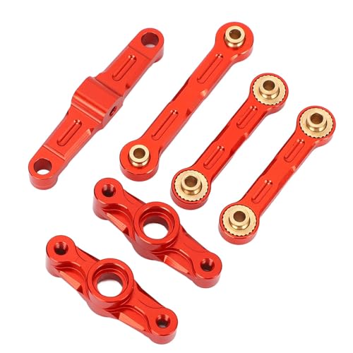 Autolenker Spurstange RC Autolenker Stange Stange Legierung Verbessertes Lenkungsbaugruppen Upgrade -Teile für TT02 RC -Auto (Rot) von Srliya