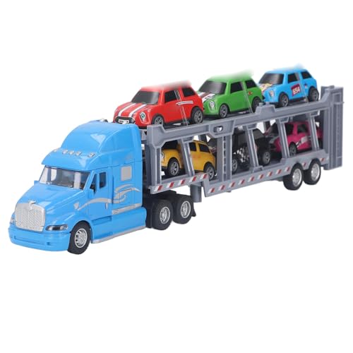 Autos Carrier Truck Set Transportfahrzeug Modell Spielzeug Transport Truck Spielzeug Maßstab 1:48 Simulation Pull Back Sammlerautos Carrier Truck Set für von Srliya