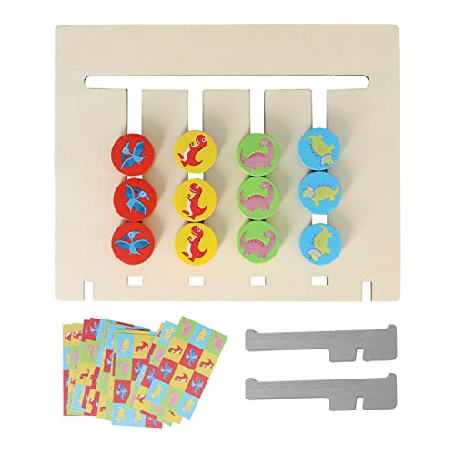 Dinosaurier-Holzbrettspielzeug, 4-farbiges Cartoon-Logikspiel, Konzentrationsübung, Kinderspielzeug für die Hand-Augen-Koordination, aus Dinosaurier-Holzbrettspielzeug, 4-farbiges Cartoon-Logikspiel, Konzentrationsübung, Kinderspielzeug für die Hand-Augen-Koordination, aus von Srliya