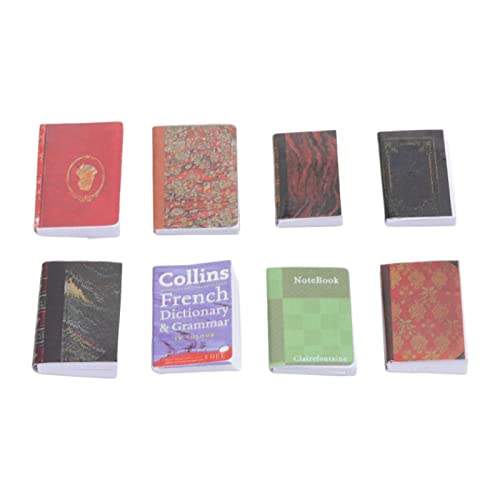 Dollhouse Mini -Buch Bunte Set, Kleine Bücher für Dollhouse Decor, 8 Stück Miniaturhandwerksbücher Dollhouse Mini -Buch Bunte Set, Kleine Bücher für Dollhouse Decor, 8 Stück Miniaturhandwerksbücher von Srliya