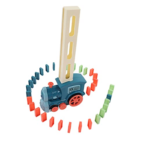 Elektrische Zugblöcke, Spielzeug, Pädagogisch, Lustig, Interessant, Automatische Gebäudezugblöcke für Kinder (Makronenblau) von Srliya