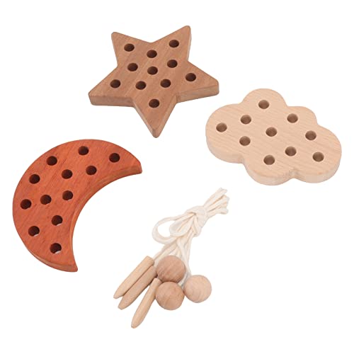 Fädelspielspielzeug, Pädagogisches Holzspielzeug Zur Verbesserung der Konzentration, Logik und Geduld, Geeignet für und Erwachsene, Materialien aus Buche, Sapeli und Rotem Fädelspielspielzeug, Pädagogisches Holzspielzeug Zur Verbesserung der Konzentration, Logik und Geduld, Geeignet für und Erwachsene, Materialien aus Buche, Sapeli und Rotem von Srliya