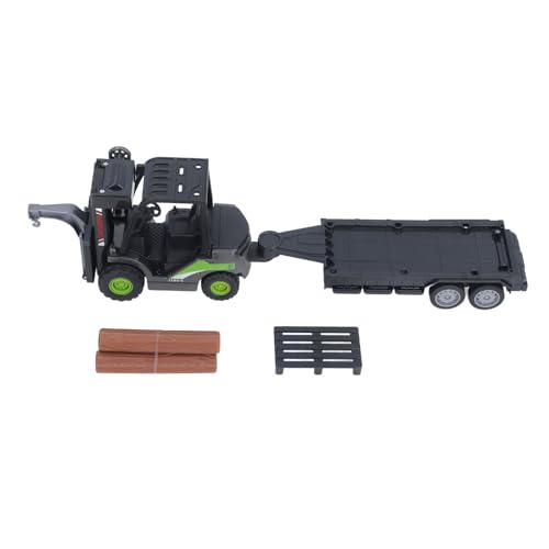 Gabelstapler mit Tieflader-Modell, Hochdetailliertes Kran-BAU-LKW-Spielzeug, 37 cm Länge, für Sammlung, Dekoration, Technisches Fahrzeugspielzeug für Kinder Gabelstapler mit Tieflader-Modell, Hochdetailliertes Kran-BAU-LKW-Spielzeug, 37 cm Länge, für Sammlung, Dekoration, Technisches Fahrzeugspielzeug für Kinder von Srliya