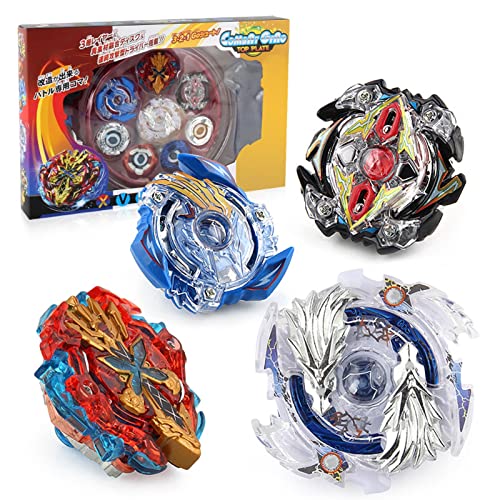 Gyro-Spielzeug-Set, Kinderspielzeug, Gyroskop, Kampfkreisel, Kinderkreisel, 4-in-1, Ausgezeichnete Balance, Starke Schlagfestigkeit, Kampfkreisel mit Griff, Launcher-Stadion (Rot) von Srliya