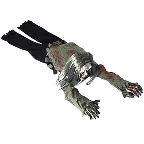Halloween-Dekoration, Kriechender Geist, Elektrisch, Gruselig, Animiert, Kriechender Geist mit Horror-Sprachsteuerung, Geisterdekoration mit Sprach- und Soundsteuerung, Gruselig, von Srliya