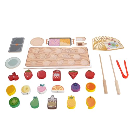 Hölzerne Obstperlenspießspielzeug Simulation Holz Tun Fruchtpädagogikspielzeug für Kinder von Srliya