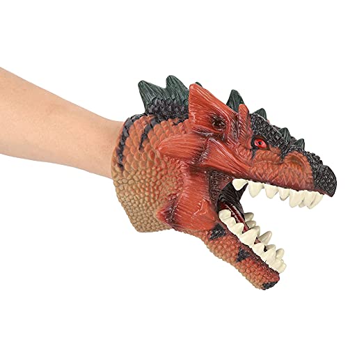 Hohe Simulation Cartoon Dinosaurier Handpuppe Handschuhe Erzählen Geschichte Spielzeug (Handpuppe wiedergeborener Drache) von Srliya