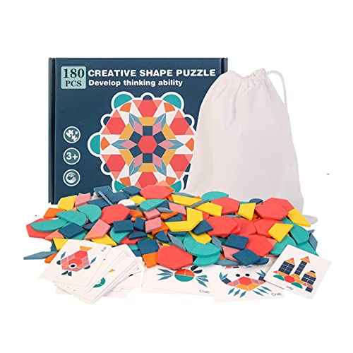 Holzpuzzle mit Geometrischer Form, Lustige Puzzleblöcke für Kreativität und Koordination, Ideales Geburtstags, Lernspielzeug für und Mädchen mit 180 Teilen Holzpuzzle mit Geometrischer Form, Lustige Puzzleblöcke für Kreativität und Koordination, Ideales Geburtstags, Lernspielzeug für und Mädchen mit 180 Teilen von Srliya