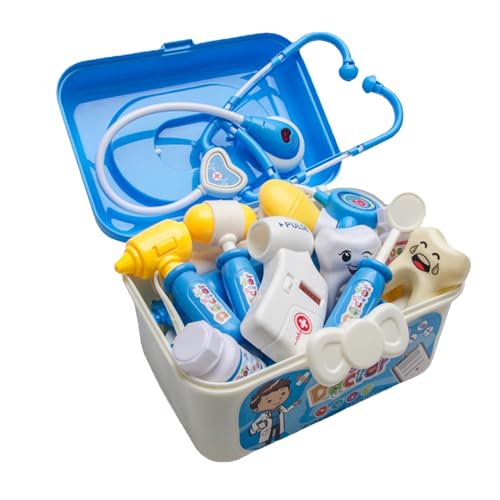 Kinder-Arzt-Set, 33-teiliges Kinder-Arzt-Set, Blau, Sicherer Kunststoff, Zum Spielen mit Fantasie, Kinder-Arzt-Spielset für den Heimunterricht in der Schule Kinder-Arzt-Set, 33-teiliges Kinder-Arzt-Set, Blau, Sicherer Kunststoff, Zum Spielen mit Fantasie, Kinder-Arzt-Spielset für den Heimunterricht in der Schule von Srliya