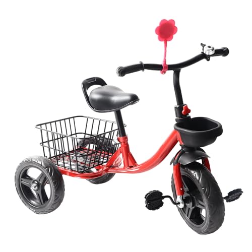 Kinder Dreirad für 1 Bis 6 -Jährige Im Freien Im Freien Kleinkind Dreiradradtour auf Spielzeug mit Pedal -Aufbewahrungskorb für Jungen Mädchen Trike L. von Srliya