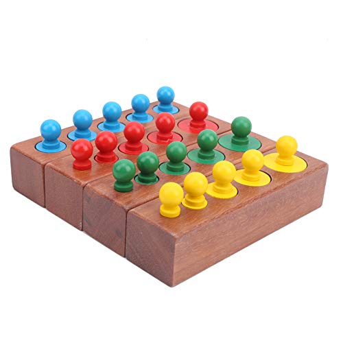 Logisch Denkendes Baby-Zylinder-Steckschlüssel-Set aus Holz, Montessori-Sinnesspielzeug, Frühes Lernspielzeug für, Fröhliche Spiele mit Farbigen Steckzylindern für Frühes Logisch Denkendes Baby-Zylinder-Steckschlüssel-Set aus Holz, Montessori-Sinnesspielzeug, Frühes Lernspielzeug für, Fröhliche Spiele mit Farbigen Steckzylindern für Frühes von Srliya