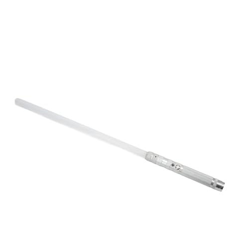 Metal -Griff Mini Light Sword LED 7 Farben ändern Schall Lichtschwert Cosplay -Bühnen -Spielsachen (Silber) von Srliya